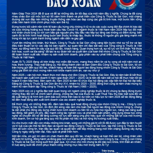 Thông điệp đầu xuân 2025